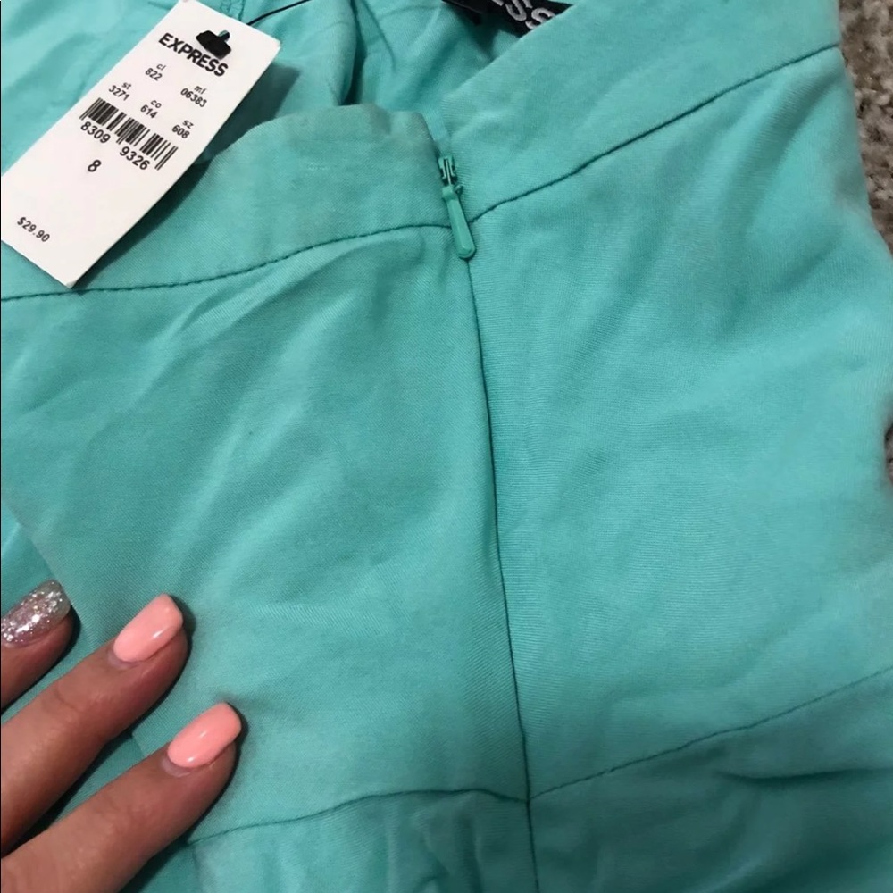 Mint blue express mini skirt - Picture 4 of 4